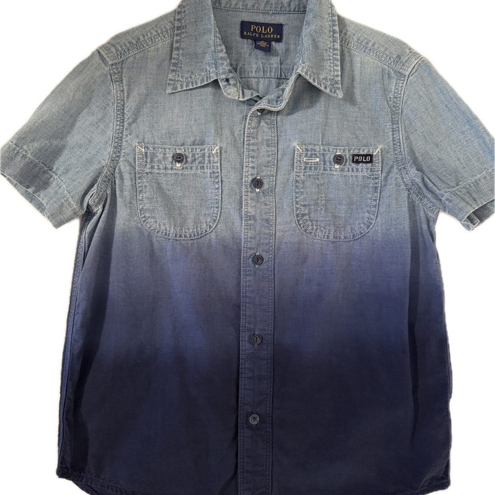 Polo by Ralph Lauren Blue Gradient Kids Shirt